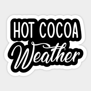 Hot Cocoa Weather Sticker